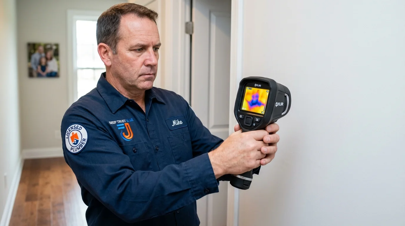 Thermal imaging leak detection by Johns Plumbing LLC in Wenatchee
